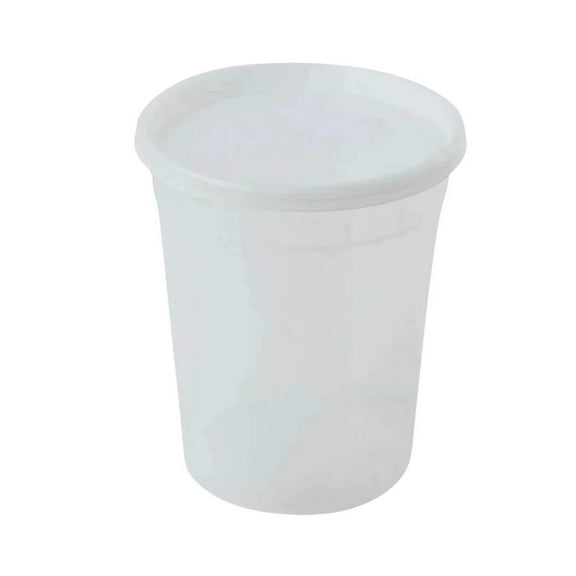 32oz Heavy Duty Deli Food Storage Containers with Lids: 3CT