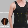 thumbnail image 3 of Carroterr Breathable Slimming Body Shaper for Men Elastic Vest for Sports and Skin Sell K5B9, 3 of 10