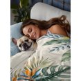 thumbnail image 4 of King Flat Sheet Only Thanksgiving Sky Blue Pumpkin Soft Microfiber Cooling Bedding Sheets Fall Blue Green Leaves Flat Bed Sheet, 4 of 9