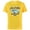 Yellow, variant on Disney and Pixar’s Cars Flo Low & Slow at Flo’s V8 Café - Short Sleeve Cotton T-Shirt for Adults - Customized-Navy
