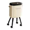 thumbnail image 3 of Cubo de basura con patas, sin doblar, de 15 l, gran capacidad, creativo para el hogar. Blanco con Caster, 3 of 9