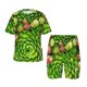 thumbnail image 1 of Balery Cactus And Succulents Conjunto de Pijama Infantil de Manga Corta con Estampado – Ropa de Dormir de Algodón Suave-XX-Large, 1 of 6