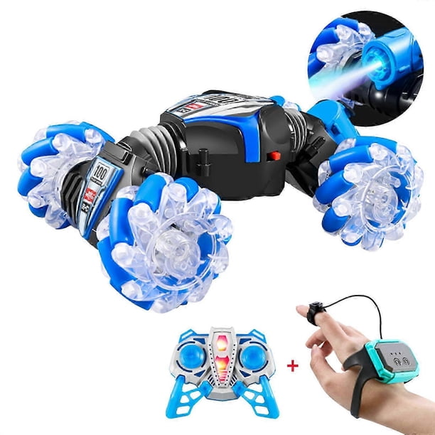 26-27 RC Stunt Car with Gesture Sensing and Off-Road Abilities - Perfect Gift for Kids (Blue)