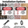 thumbnail image 3 of Oxygen No Smoking No Open Flames Spanish OSHA Danger Aluminum Sign 24 Inch x 18 Inch - 10 Pack, 3 of 8