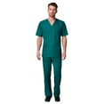 thumbnail image 1 of Maevn EON Men's Mesh 3-Pocket V-Neck Top & Men's Half Elastic Cargo Pant Scrub Set, 1 of 2