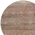 thumbnail image 4 of HomeRoots 605767 8 ft. Coral & Black Round Striped Washable Indoor & Outdoor Area Rug, 4 of 5