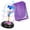 Blue Rotating, variant on Purple Rotating Light Up Rose in Glass Dome Decorative Figurine