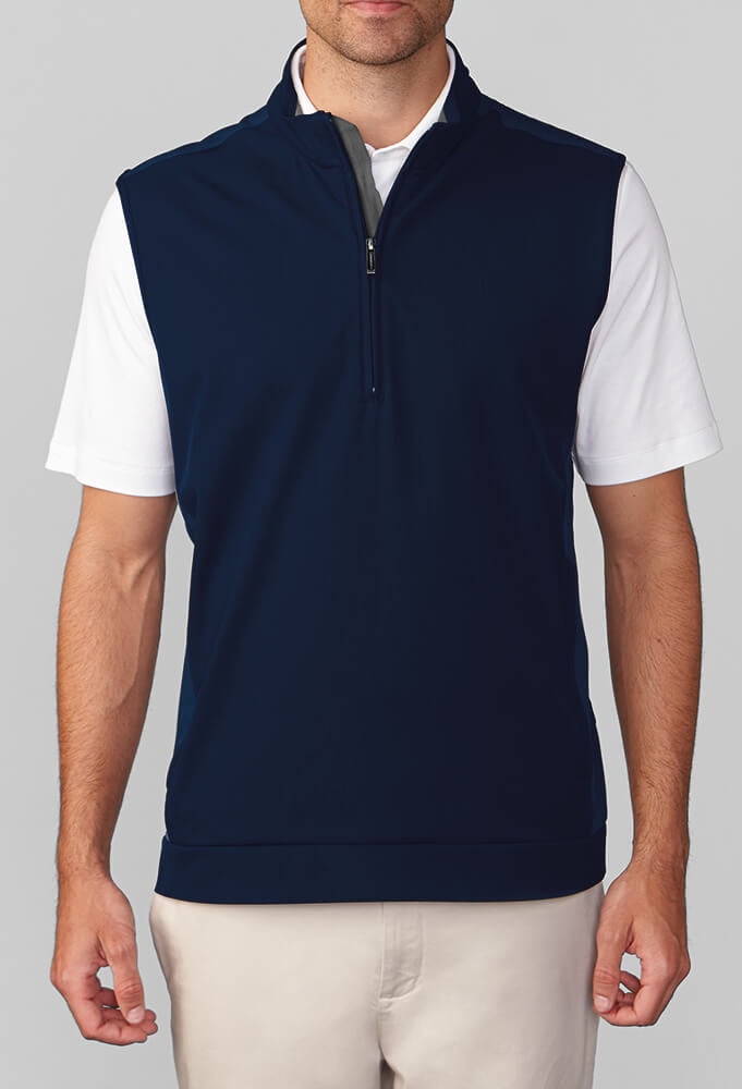 Ashworth Stretch 1/2 Zip Wind Golf Vest Men's AM5108S6 New- Choose ...