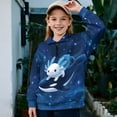 thumbnail image 2 of Uorisanigo Quarter Zip Pullover Sweatshirts for Teen Girls, Casual Blue Whale Axolotl Long Sleeve Pullover Top, School Quarter Zipper Cropped Sweatshirt School Athletic Tops, 2 of 7