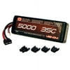 35C 5000mAh 11.1v 3S LiPo: UNI Plug - FREE SHIPPING!!! Multi-Colored