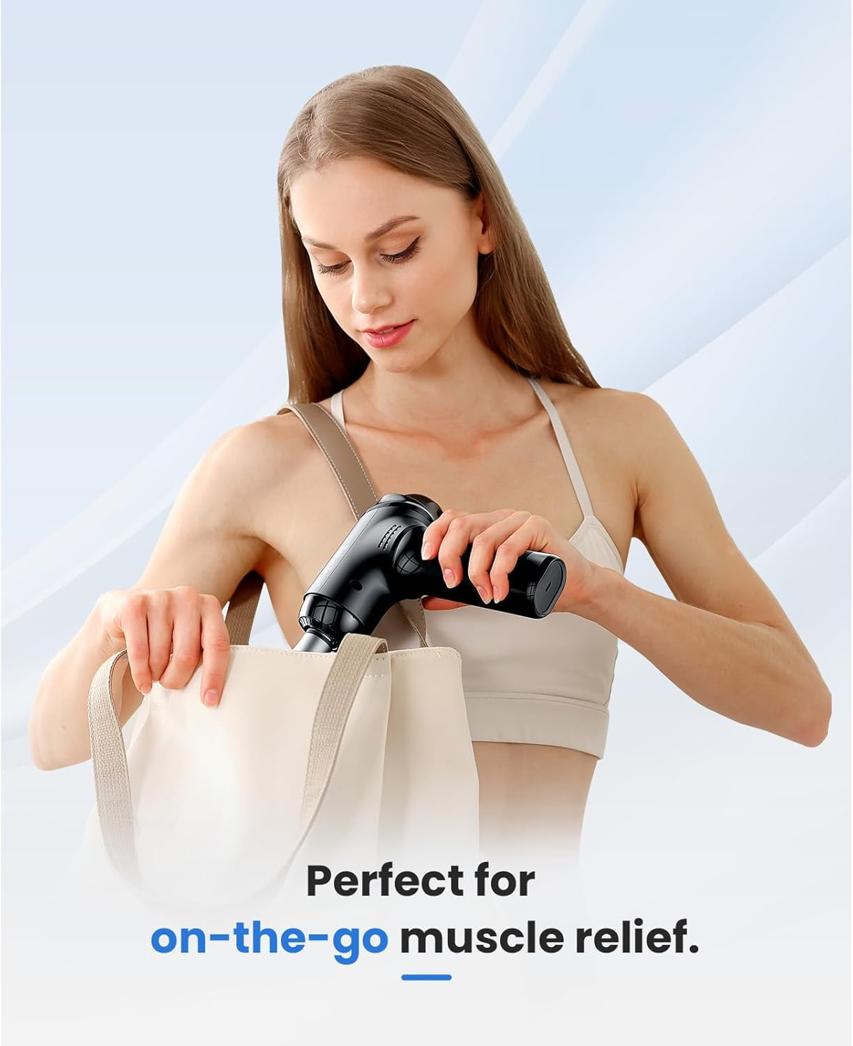 BOB AND BRAD T2 Max Massage Gun with Metal Head,Professional Muscle Massage Gun Portable