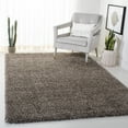 thumbnail image 3 of SAFAVIEH Milan Harlow Solid Plush Shag Area Rug, Grey, 5'1" x 5'1" Square, 3 of 13