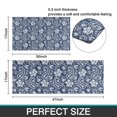 thumbnail image 7 of Blue Pioneer Flower and Paisley Pattern Kitchen Rugs Sets Of 2,Anti Fatigue Kitchen Mat Rugs Non Slip Washable,Decorative Kitchen Floor Mats for Kitchen,Sink,Laundry,17"x30"+17"x47", 7 of 7