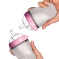 thumbnail image 2 of ZHAOCHENG Biberón de silicona verde/rosa, biberones sin Bpa de 150ml/250ml, biberón para niños Kids_x000d_, 2 of 3
