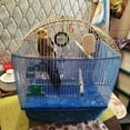 thumbnail image 5 of Universal Bird Cage Seed Catcher,Seed Catcher Guard Net Cover,Parrot Nylon Mesh Net Cover,Soft Airy Cage Net Stretchy Skirt for Round Square Cages(Blue L), 5 of 7