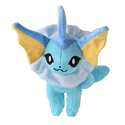 SeekFunning 8" Pocket Monsters Va-poreon Plush Toy, Birthday Gift for Kids, BlueChristmas Gift