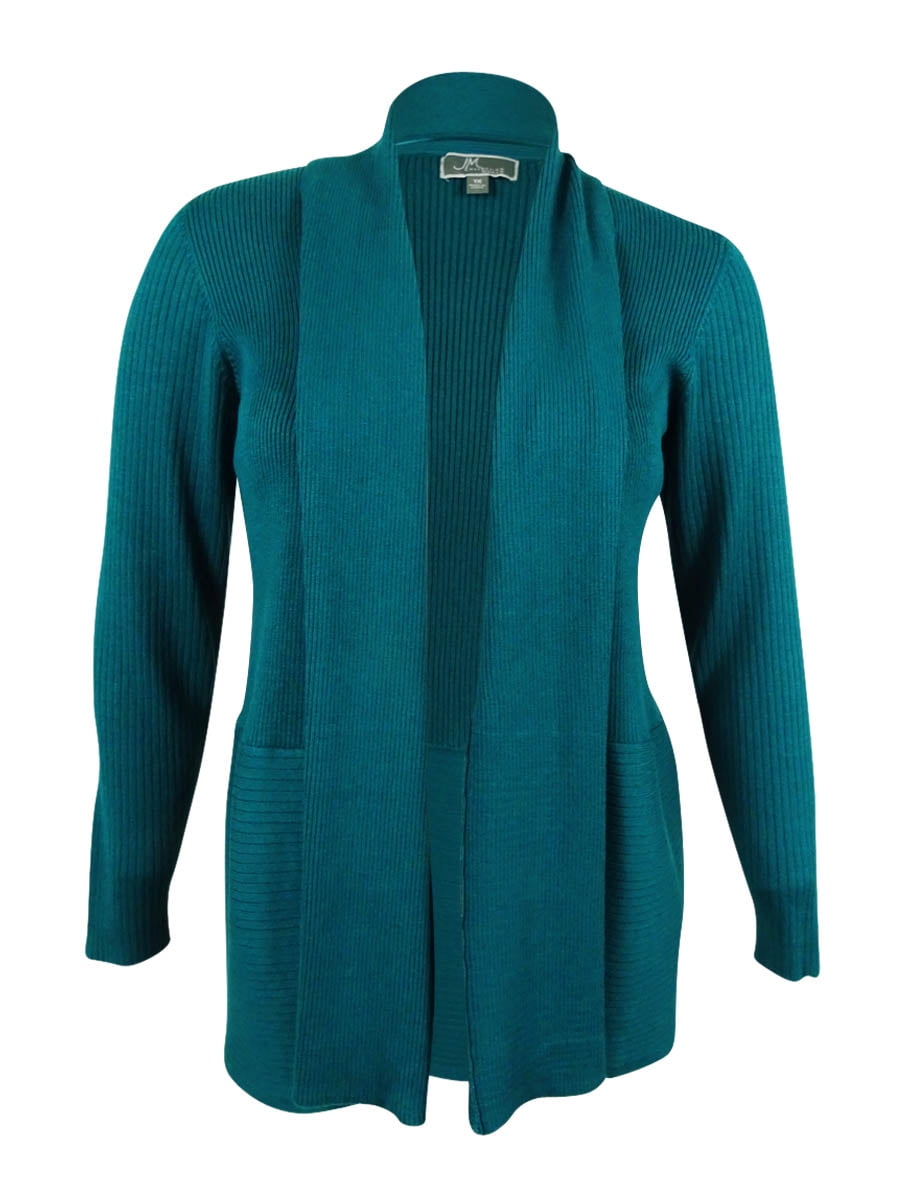 jm collection open front cardigan