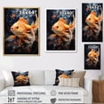 thumbnail image 4 of Designart "Golden Carp Asian Glowing II" Animals Floater Framed Canvas Print, 4 of 7
