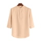 thumbnail image 2 of Ceisia Men's Shirt | Loose Stand Collar 3/4 Sleeve Shirt | Breathable Wrinkle-resistant (Solid Colors) Gift, 2 of 5