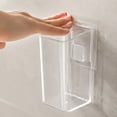 thumbnail image 4 of Dongrere Wall Mount Clear Plastic Utensil Holder, Kitchen Cutlery Organizer for Fork Spoon Knife, Transparent Caddy for Cabinet Door Pantry, M Size, 4 of 7
