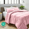 thumbnail image 6 of Bare Home Down Alternative Comforter Set - 3-Pieces - All Seasons - Queen, Light Pink, 6 of 8