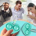 thumbnail image 3 of 2021 New Fidget Dimple Toy Keychain Pendent, Silicone Bubbles Flipping Board Toy, Stress Relief Simple Sensory Dimple Toy for Concentration Training, Hand Exercise Educational Toy for Kid Adult (#17), 3 of 8