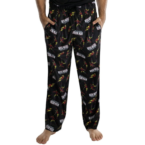 Intimo - Marvel Men's Iron Man Retro Allover Print Loungewear Pajama ...