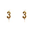 thumbnail image 1 of Inteprter Cake Candle Aniversario Prop Suministros de boda Decoración de pasteles Tealights sin humo Accesorios de vacaciones Velas de cumpleaños Gold 3 Oro tres 2piezas Inteprter CBP479705, 1 of 6