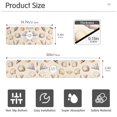 thumbnail image 3 of Yayeee Faucet Mat for Kitchen Sink 30" Diatomite Long Splash Guard Pad, Watercolor Seashells, 3 of 7
