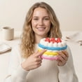 thumbnail image 5 of Realistic Cake Shaped Squishy Squishy for Adults Slow Motion Sensory Gadget Soft Tactile Office Desk Accessory Premium Gel Pressure Relief Tool 1 Pack, 5 of 5