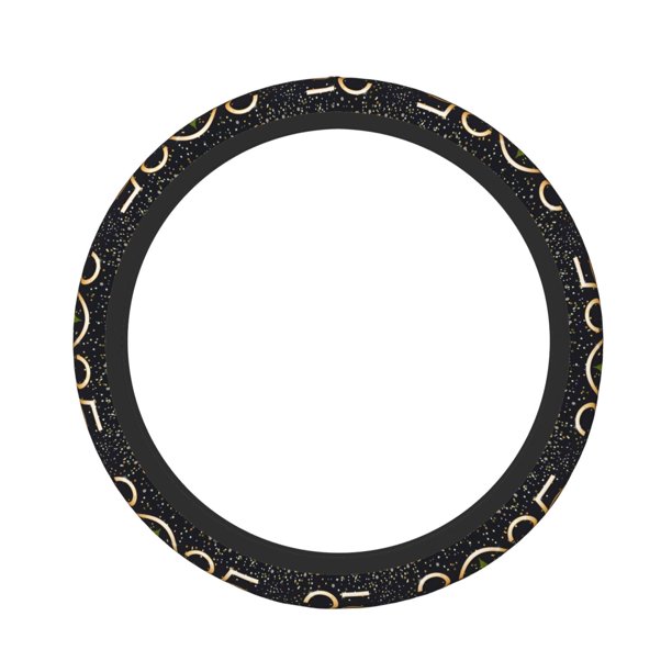 Fotbe 2025 And Merry Christmas Funda para Volante Universal de 15 pulgadas, Accesorios para Auto para Hombre y Mujer, Protector de Volante Cómodo para SUV y Sedán