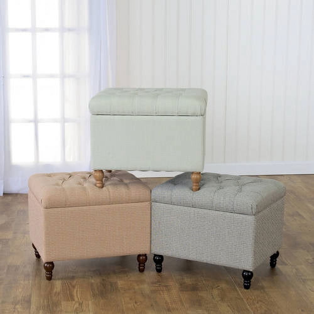HomePop Medium Tufted Storage Ottoman, Multiple Colors