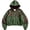 #02-Dark Green, variant on Men's Y2k Goth Graphic Zip Up Hoodies Long Sleeve Grunge Punk Sweatshirt with Pockets