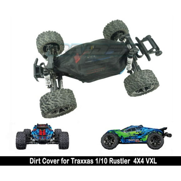 Raidenracing Nylon Mesh Chassis Dirt Dust Resist Guard Cover for Traxxas 1/10 Rustler 4X4 VXL 4WD Brush & Brushless