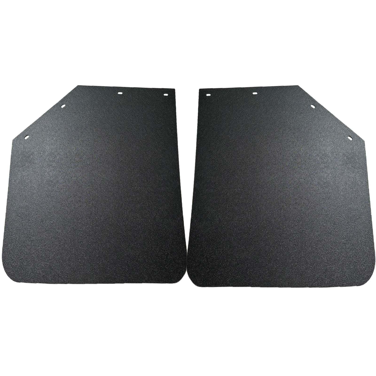Pair Angled Spring Loaded Mud Flap Hanger Bracket with Angled Splash Guard Mudflap 24"x30" for Semi Truck Trailer, 1-1/8'' 1.125'' Bolt Stainless Steel