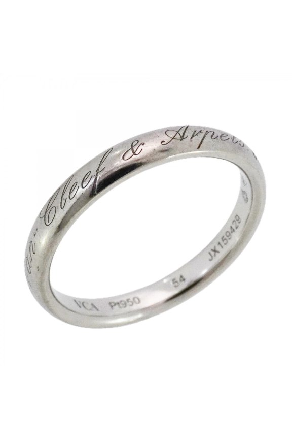 Pre-Owned Van Cleef & Arpels Senior Tulle Ring, Pt950 Platinum, #54, Women's