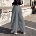 thumbnail image 6 of SUNBS Barrel Sweatpants For Women Wide Leg Pants Sweat Jogger gym workout cotton casual y2k Pants, 6 of 9