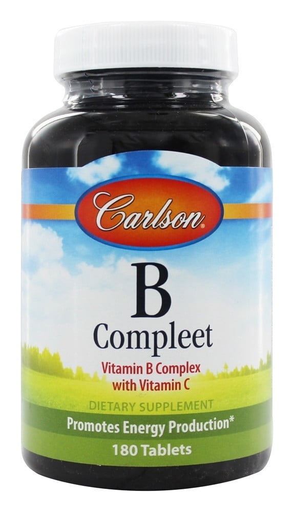 Carlson Labs B Compleet Vitamin B Complex with Vitamin C 180