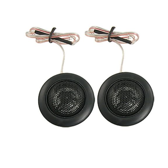 Unique Bargains 2 Pcs 120W Black Dome Tweeters Car Audio Speaker 4 Ohm
