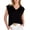 Black, variant on Tank Top For Women Summer Outfits V Neck Trendy Eyelet Sleeveless Basic Beach T Shirts Camel M