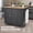 Black, variant on Kitchen Island Cart with Wheels, Rolling Storage Cabinet with Charging Station, Mobile Kitchen Organizer with Drawers and Power Outlets
