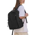 thumbnail image 2 of Gustave Nylon Backpack Purse for Women, Multi-Pocket Lightweight 14" Laptop Travel Backpack Casual Daypack for Daily Work College(Black), 2 of 8