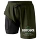 thumbnail image 2 of WILLBEST Pantalones Cortos 2 En 1 para Hombre, de Verano, para Correr, con Bolsillos, Deportivos, para Fitness y Correr., 2 of 3