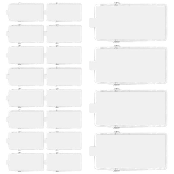 IBASETOY 50Pcs Clear Adhesive Tapestry Clips for Wall Decor Transparent ABS Spring Shape