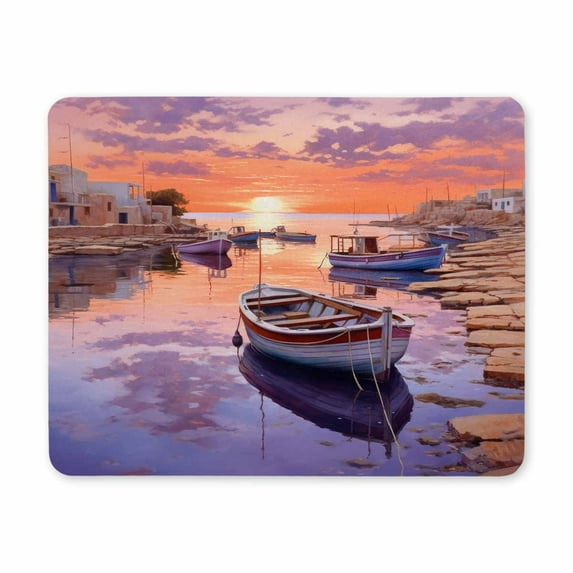 Sand Beach Mouse Pad,Cute Mouse pad, Small Mouse Pads with Designs,Portable Office Non-Slip Rubber Base Wireless Mouse Pad for Laptop