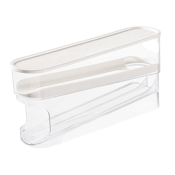 Organizador de huevos, soporte para huevos para refrigerador, rodillo automático para huevos, contenedor de almacenamiento de huevos, dispensador de