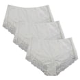thumbnail image 2 of Fem Intimates Micro Nylon full brief with lace trim - 3 pk, 2 of 4