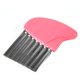 thumbnail image 1 of Cuchillo corrugado para cortar patatas de acero inoxidable, cuchillo para patatas fritas, cocina, cortador de verduras, herramienta de cocina, 1 ud.RosaCN Deng Xun unisex, 1 of 2