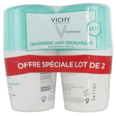 Vichy 48H Intensive Anti-perspirant Deodorant Roll-on 2 x 50ml