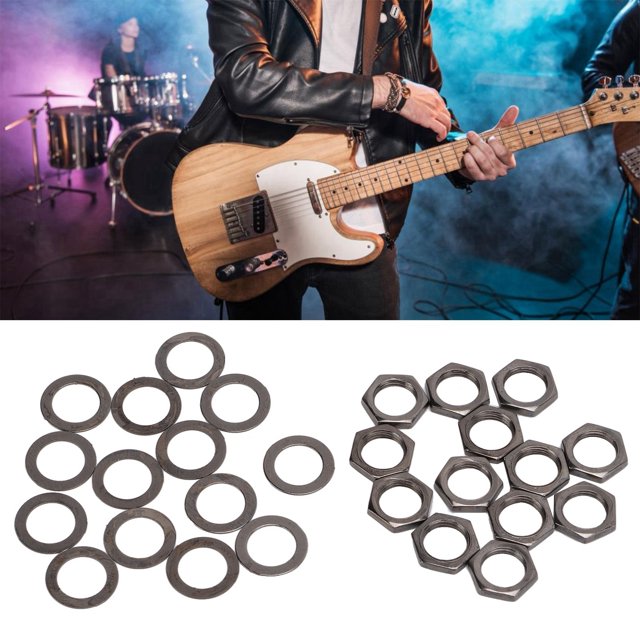 Kit De Arandela De Tuerca Para Guitarra, Tuercas De Repuesto Eléctricas, Tuercas M9, Potenciómetro De Hilo Femenino Y Para Bajo